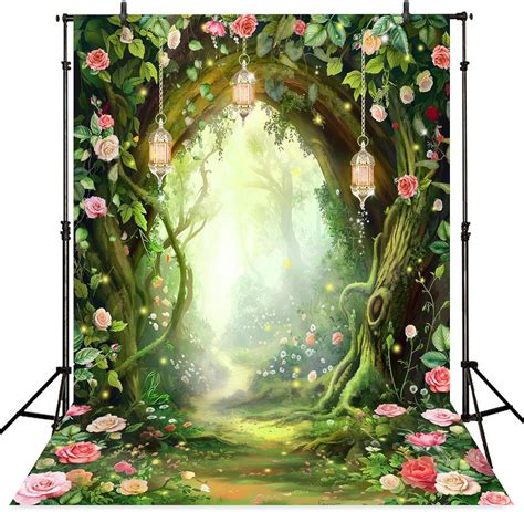 Amazon Riyidecor Enchanted Fairy Backdrop Polyester Fabric