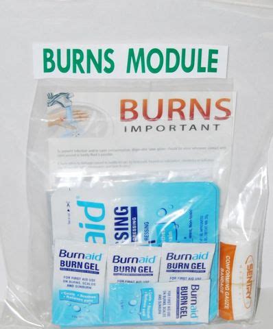 First Aid Burn Refill Module Kit