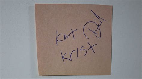 Kurt Cobain Autograph