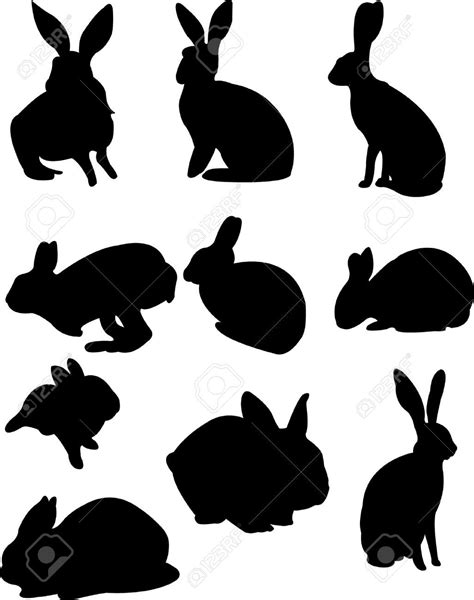 Rabbit Silhouette Stock Photos Images Royalty Free Rabbit Silhouette