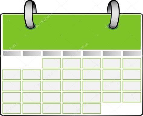 Green Calendar — Stock Vector © Wead 3890990