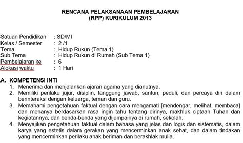 Contoh Rpp Pai Sd Kurikulum 2013 Paud Ppt Ampoh