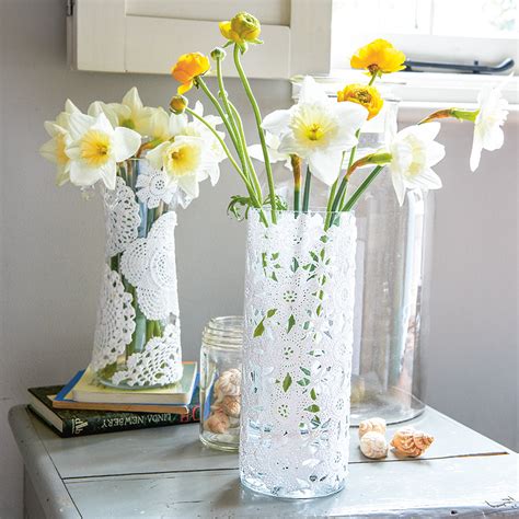 Vintage Crochet Vases Mothers Day Project