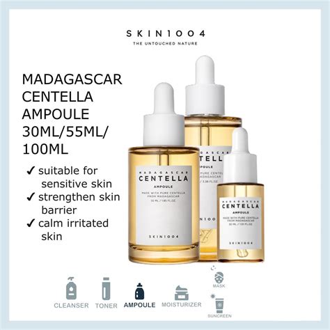 SKIN1004 MADAGASCAR CENTELLA 100 AMPOULE 30ml 55ml 100ml Shopee Malaysia