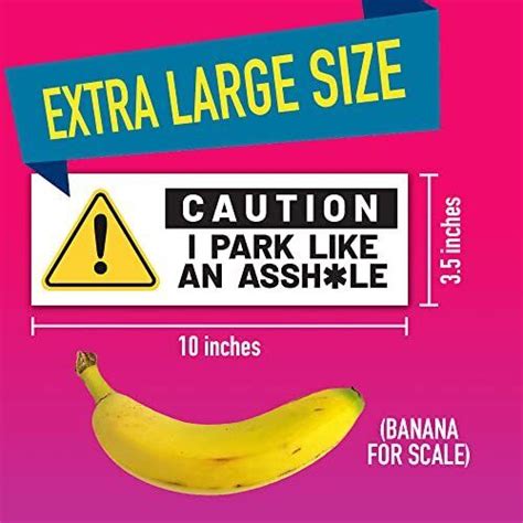 Funny Prank Magnet Bumper Sticker Pack Magnetic Bumper Decal Bumper