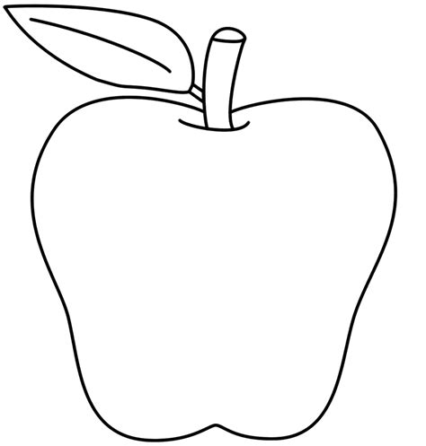 Free Printable Apple Coloring Pages For Kids