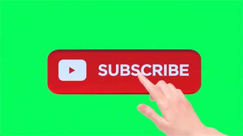 Subscribe Buttons Green Screens Youtube