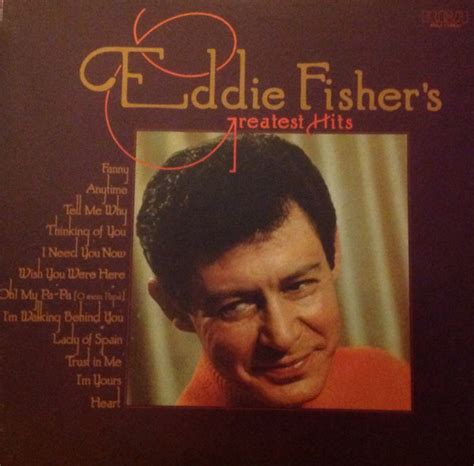 Eddie Fisher Eddie Fishers Greatest Hits 1975 Vinyl Discogs