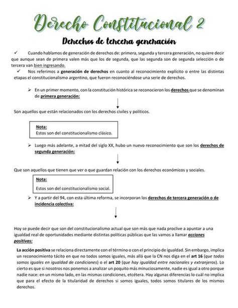 Derechos De Tercera Generaci N Derecho Constitucional Unlam