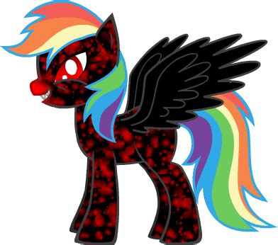 Evil Rainbow Dash by darkoemo94 on DeviantArt