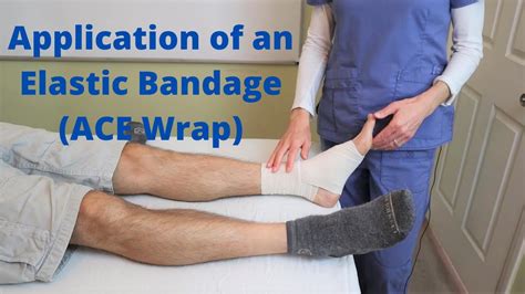 Application Of An Elastic Bandage ACE Wrap YouTube