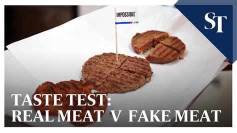 Taste Test Real Meat V Fake Meat The Straits Times Youtube