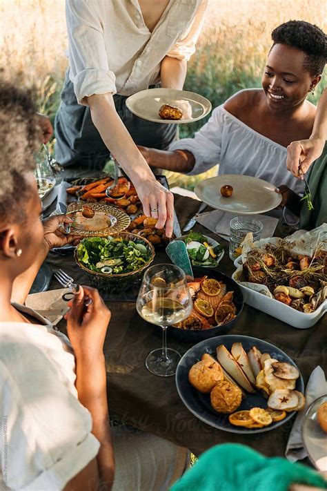 "Outdoor Dinner Gathering" by Stocksy Contributor "Studio Firma" | Food photography, Food photo ...