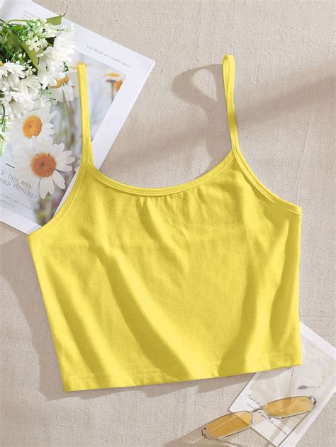 Solid Crop Cami Top Yellow Cami Tops Target Interview Outfit Interview Outfit