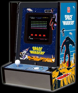 Taito S G I Joe Action Figure Arcade Cabinet With Space Invaders