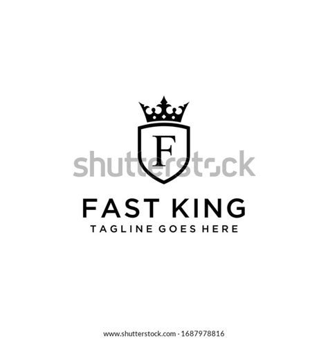 Illustration Modern Crown Sign F Shield Stock Vector Royalty Free 1687978816 Shutterstock