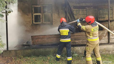 Pożar pustostanu przy ul Podwale