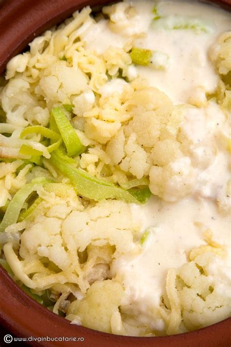 Conopida Gratinata Cu Praz Diva In Bucatarie Food Cauliflower