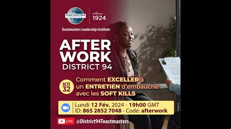 Fr Afterwork Du District Act Comment Exceller Un Entretien D