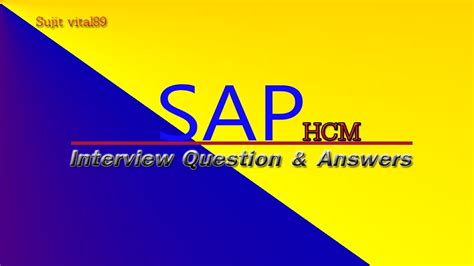 Sap Hcm Hr Payroll Interview Questions And Answers Youtube