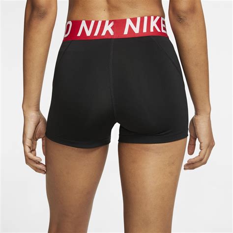 Nike Womens Pro 3 Inch Shorts Blackgym Red