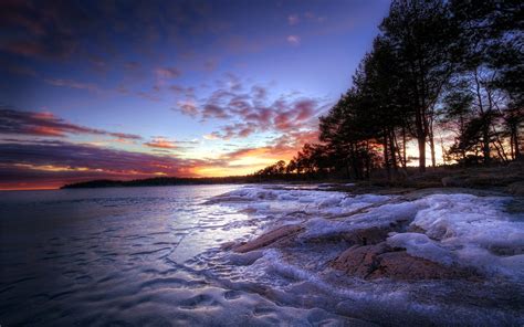 Wallpaper Sunlight Landscape Sunset Sea Nature Reflection Sky