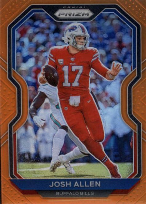 Josh Allen 2020 Prizm 1 Orange 249 Price Guide Sports Card Investor