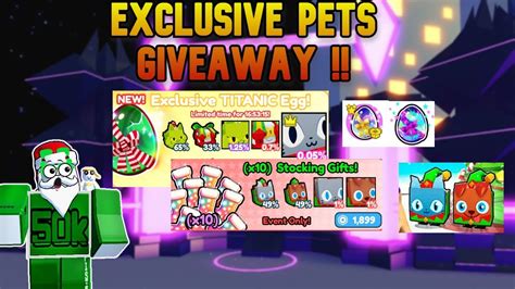 Live Free Exclusive Pet Giveaway In Pet Simulator X Mailbox