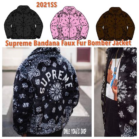 supreme Bandana Faux Fur Bomber Jacket M 34000円 noguchi ug edu gh