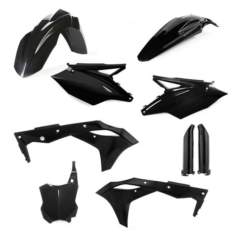 Acerbis Plastik Kit Full Kit Kawasaki KXF 250 2018 Schwarz Maciag