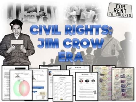 Segregation And The Jim Crow Laws Teaching Resources