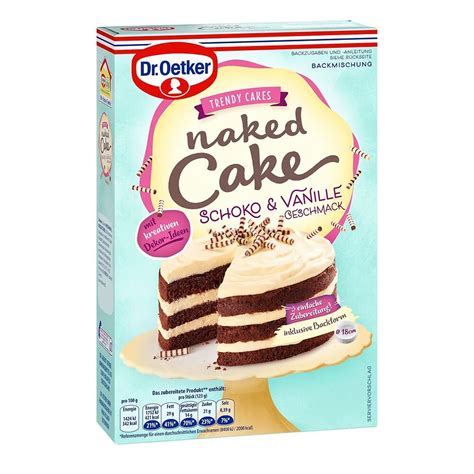 Dr Oetker Naked Cake Schoko Vanille Geschmack 285 G Amazon De