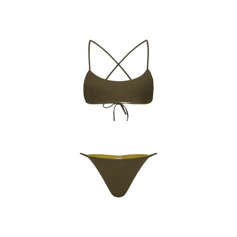 Tahiti Reversible Bikini Green Avo Souldaze Collection