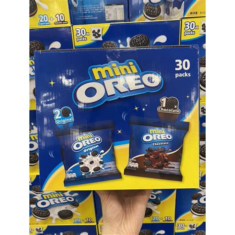 好市多代購 最新效期 迷你巧克力夾心餅乾分享組 Oreo Mini Combo Packs 30包入共612公克 蝦皮購物