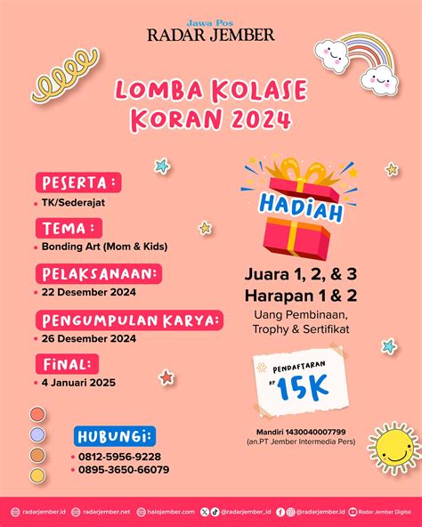 Saatnya Asah Skill Anak Lomba Kolase Koran Jawa Pos Radar Jember