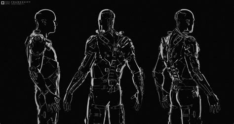 Exoskeleton Concept Design Frameshift Game Concept Art Andrea Chiampo Game Concept Art