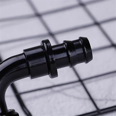 Buy An10 90 Degree Push On Lock Oil Fuel Line Hose End Fitting Adaptor