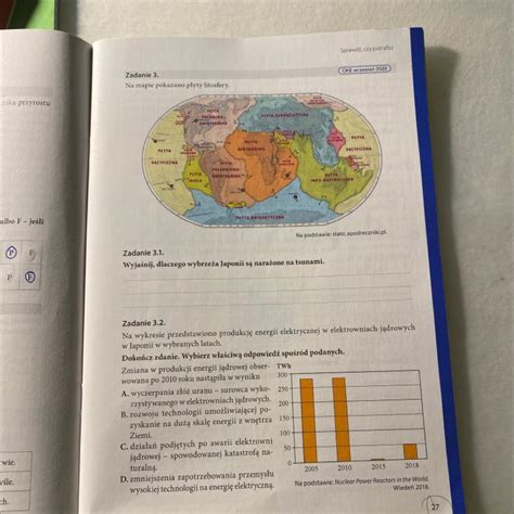 3 Na mapie pokazano płyty litosfery 3 1 Wyjaśnij dlaczego wybrzeża