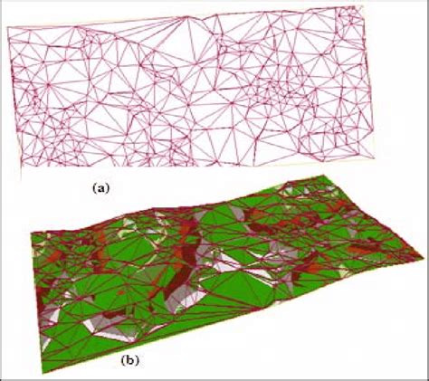 TIN Model Of A Set Of Terrain Elevations As Displayed In ArcGIS