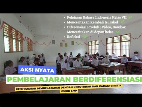 Aksi Nyata Pembelajaran Berdiferensiasi Youtube