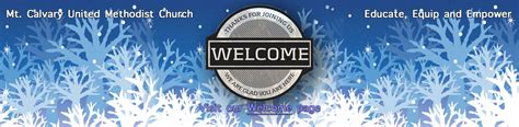 Welcome Mt Calvary United Methodist Church