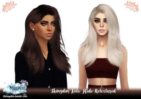 Shimydim Anto S Hide Paris And Stone Hair Retextured Sims Hairs