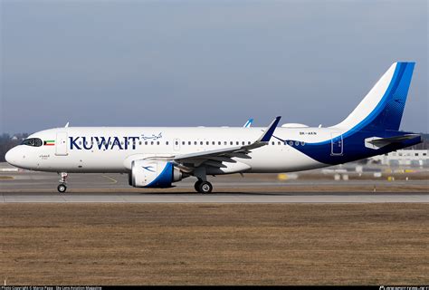 9K AKN Kuwait Airways Airbus A320 251N Photo By Marco Papa Sky Lens