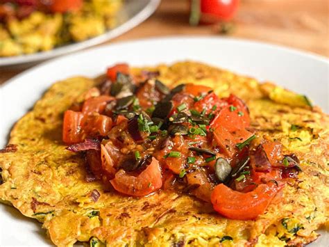 Zucchini Pfannkuchen Mit Kichererbsenmehl Pfannkuchen Vegan