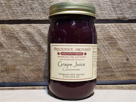 Grape Juice Concentrate - 16 oz. | Brecknock Orchard LLC