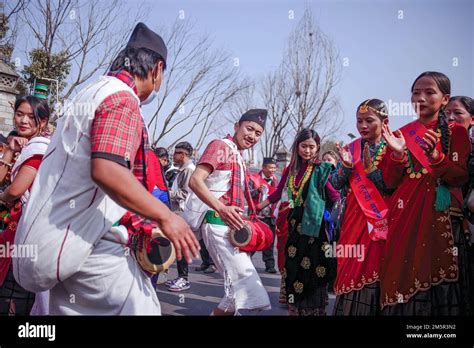 Kathmandu Nepal Th Dec People Of The Gurung Community