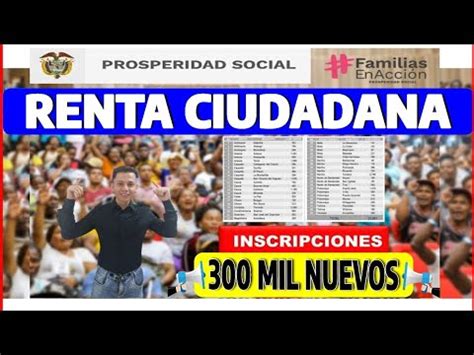 Importante Inscripciones 2023 A La Renta Ciudadana Familias En