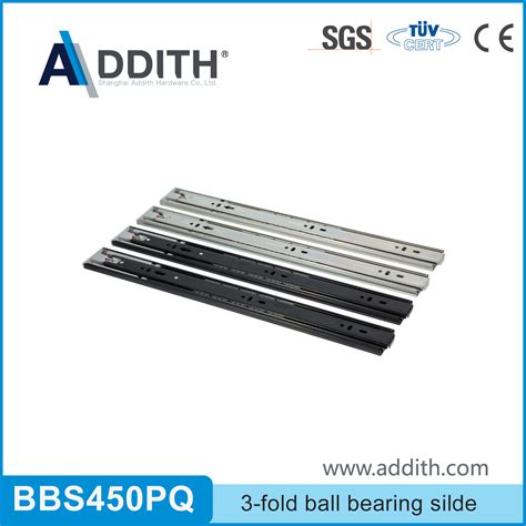 Fold Full Extension Ball Bearing Drawer Slide Telescopic Channel