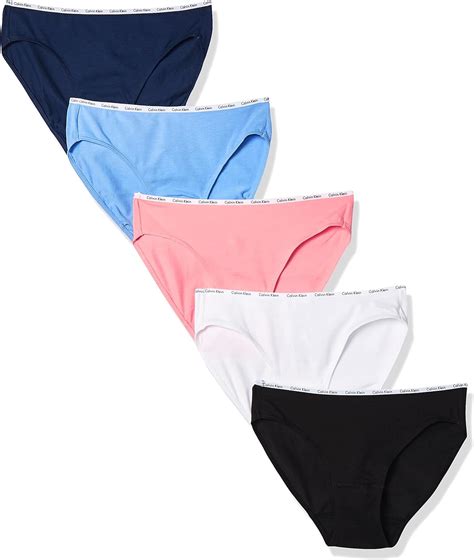 Calvin Klein Womens Cotton Stretch Logo Bikini Panties Multipack