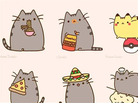 Pusheen Cat Tumblr Background